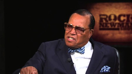 Minister Louis Farrakhan, leader of the Nation of Islam group