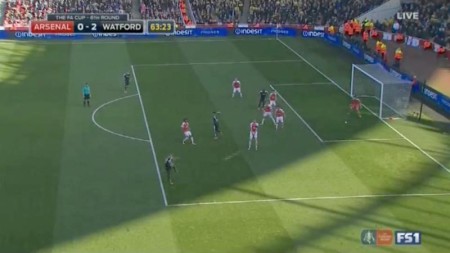 Guedioura’s shot flew like a missile into the top right-hand corner of the Arsenal goal 