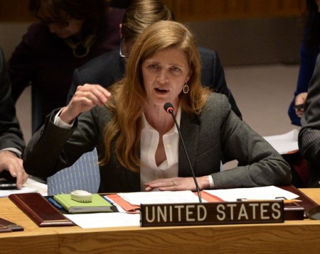 US ambassador to the United Nations Samantha Power