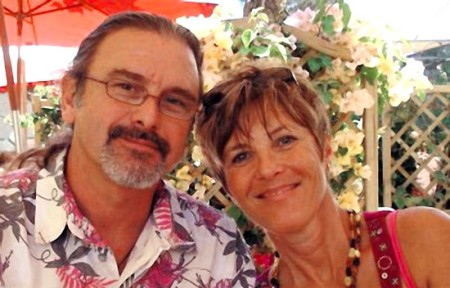 Christian Colombo (left) was killed and his wife Évelyne abducted when their catamaran was boarded by pirates in 2011.  
