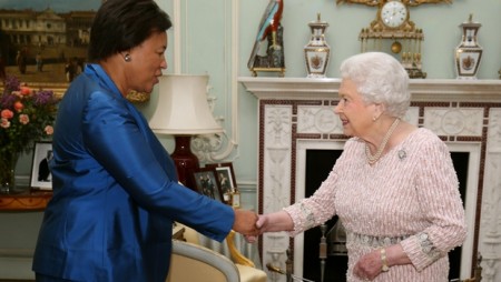Commonwealth Secretary-General Patricia Scotland met The Queen at Buckingham Palace 