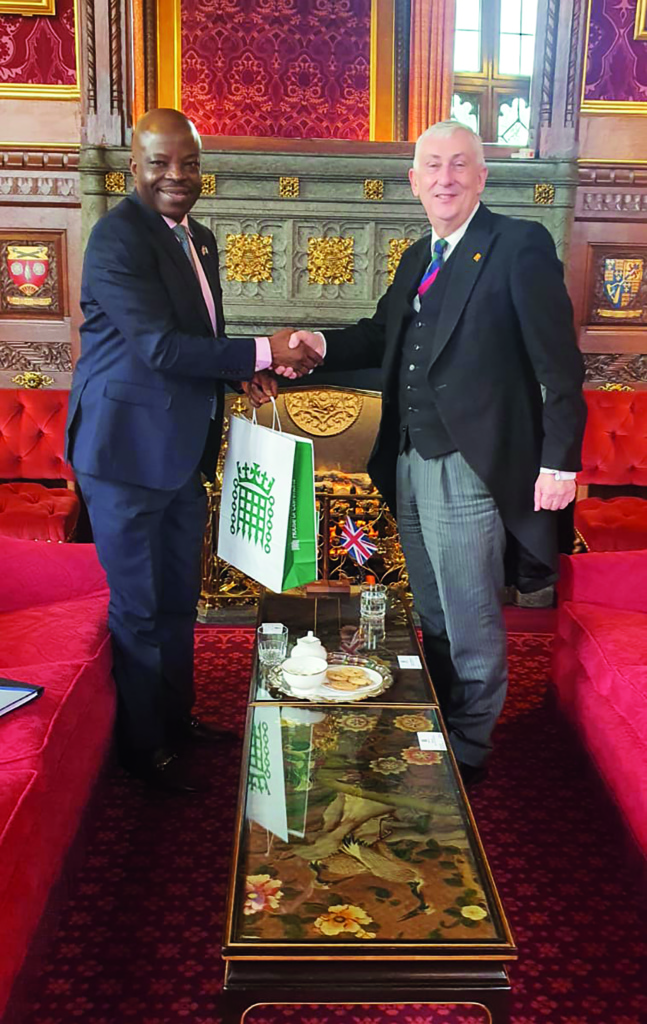 Speaker, House of Commons, Sir Lindsay Hoyle hosts Nigerian Ambassador to the UK