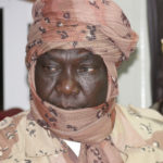 Michel Djotodia, leader of Central African Republic's Seleka rebel alliance, arrives for peace talks in Libreville