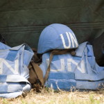 Helmet and Flack Jackets of MONUC Peacekeepers