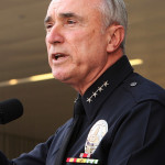 LA Police Chief William Bratton Holds News Conference