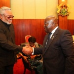 Figure 6 President JJ Rawlings with President Nana-Addo