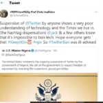 Tweet suspension Professor Chris Imafidon