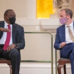 President Kenyatta with UK Foreign Secretary Dominic Raab