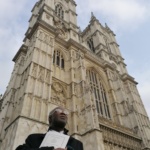 Fig 4 – Prof Chris Imafidon at Westminster Abbey