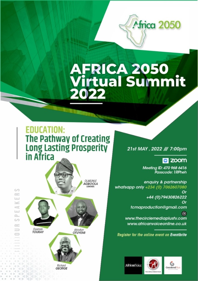 AFRICA 2050 VIRTUAL SUMMIT 2022 - African Voice Newspaper