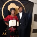 Dr Kate Anolue at Kensignton Palace for an earlier award