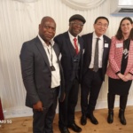 Vice Chancellor of Surrey Max Lu and De Montfort University’s Vice-Chancellor, Katie Normington with Uni Lome Rep Mr Agnama and Prof Imafidon