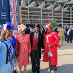 Fig 9- Professor Chris Imafidon with Africanrace-lovers and King Charles III at #RoyalAscot