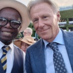 Wimbledon – Figure 4 Professor Chris Imafidon with Tennis legend previous wimbledon champ Bjorn Borg